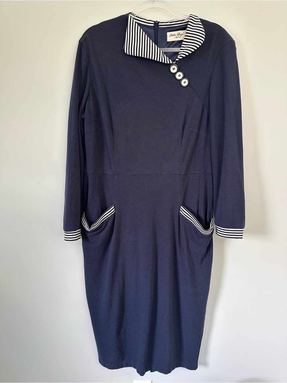 Bettie Page Vintage Nautical Sailor Dress Pinup 3X